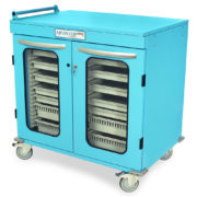 Armoire Harloff Med-Stor à double colonne demi-hauteur - Portes vitrées (MSPM42-00GK)