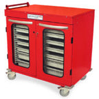 Armoire Harloff Med-Stor à double colonne demi-hauteur - Portes vitrées (MSPM42-00GK)