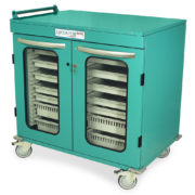 Armoire Harloff Med-Stor à double colonne demi-hauteur - Portes vitrées (MSPM42-00GK)