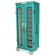Slimline Single Column Medical Storage Cart, Glass Door, Key Lock