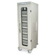 Single Column Medical Storage Cart with Glass Door & Key Lock