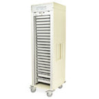 Single Column Medical Storage Cart, Tambour Door, Key Lock - MSPM81-00TK
