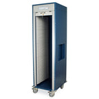 Single Column Medical Storage Cart, Tambour Door, Key Lock - MSPM81-00TK