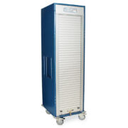 Single Column Medical Storage Cart, Tambour Door, Key Lock - MSPM81-00TK