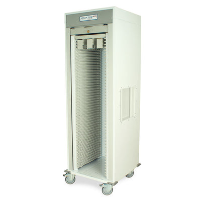 Single Column Medical Storage Cart, Tambour Door, Key Lock - MSPM81-00TK