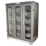 Armoire de rangement médicale à trois colonnes Harloff MSPM83-00GK avec portes vitrées et serrure à clé