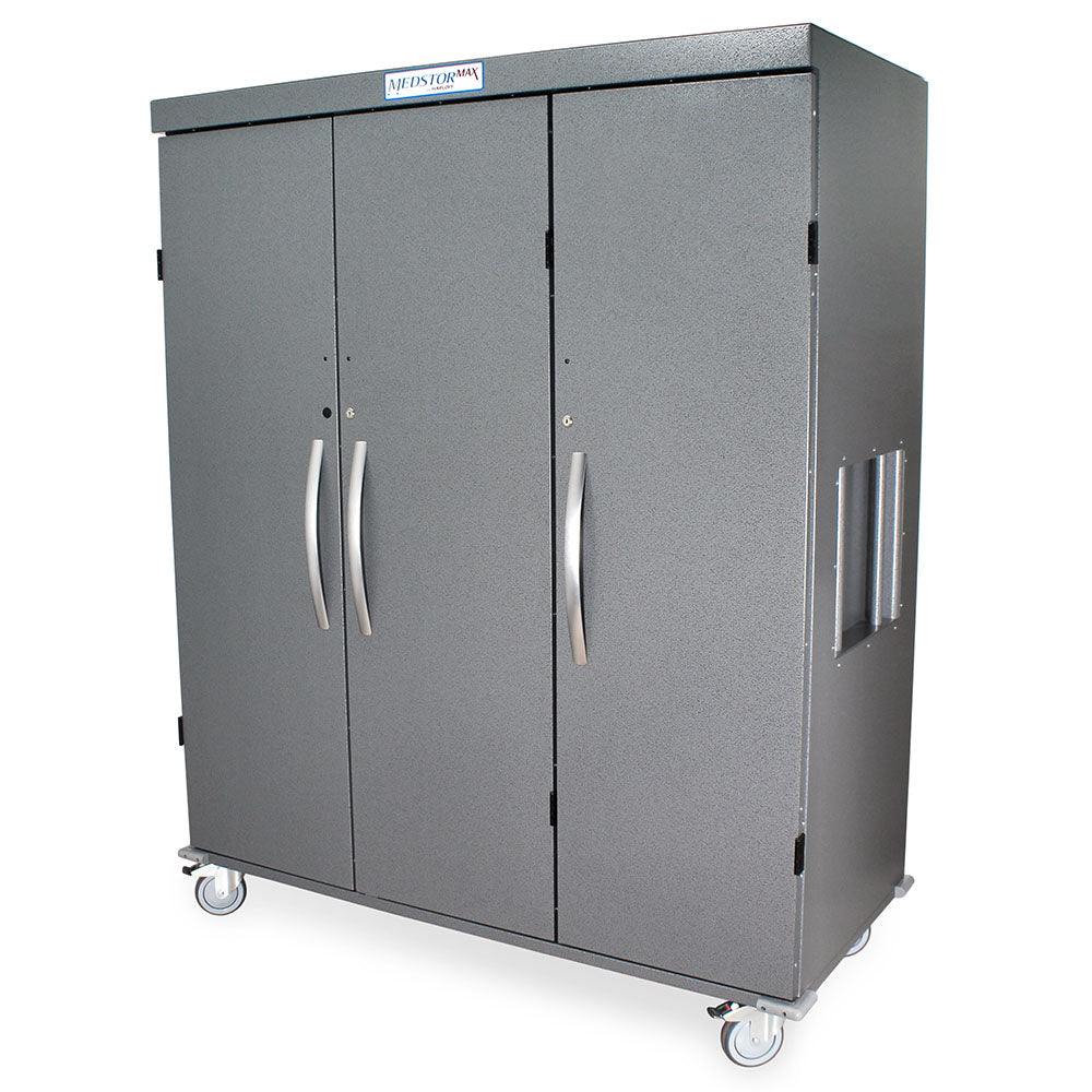 Harloff MSPM83-00SK - Triple Column Solid Door Medical Storage Cabinet (MSPM83-00SK)