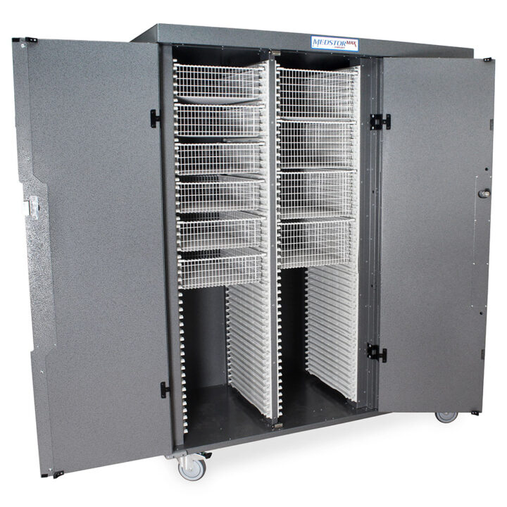 Harloff MSPM83-00SK - Triple Column Solid Door Medical Storage Cabinet (MSPM83-00SK)