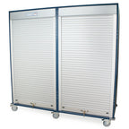 Armoire de rangement à quatre colonnes Harloff MedStor Max - Porte à tambour et serrure à clé (MSPM84-00TK)