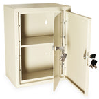 Armoire à stupéfiants à double porte et double serrure tubulaire avec une étagère