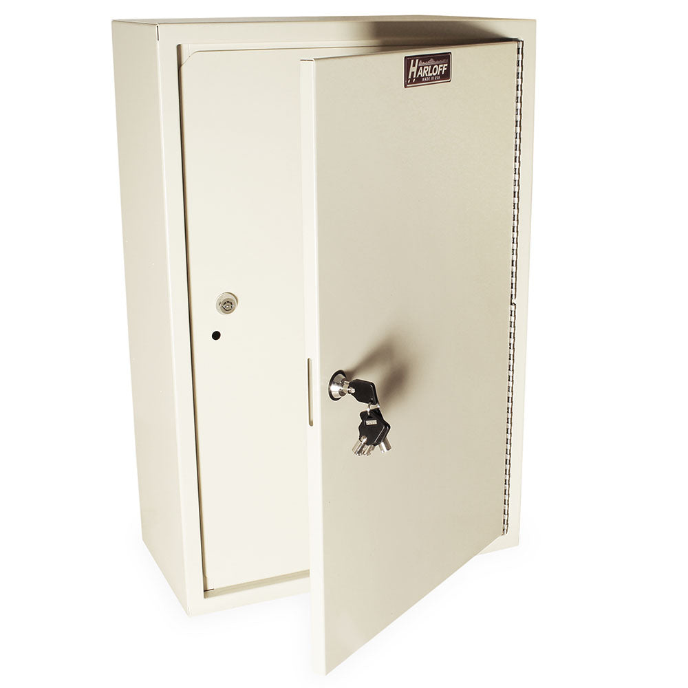 Tall Dual Door, Dual Tubular Lock Narcotics Cabinet with Two Shelves