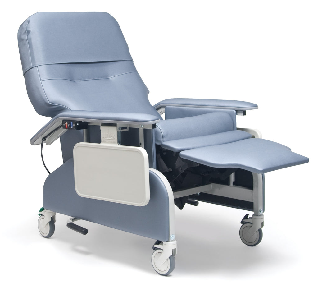 Fauteuil inclinable de soins cliniques de luxe Lumex avec accoudoirs escamotables et Trendelenburg – Blue Ridge (FR566DG427)