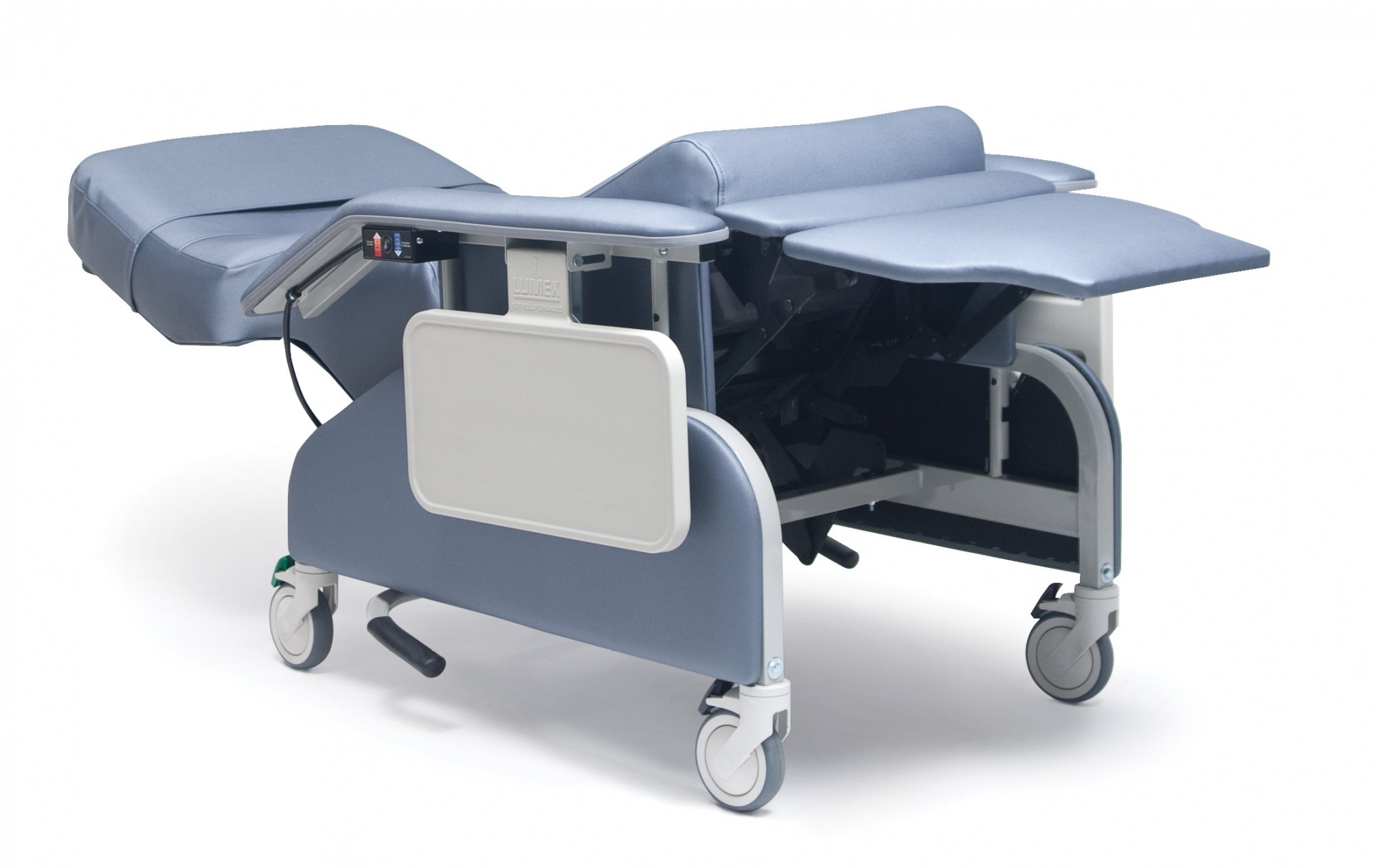 Fauteuil inclinable de soins cliniques de luxe Lumex avec accoudoirs escamotables et Trendelenburg – Blue Ridge (FR566DG427)