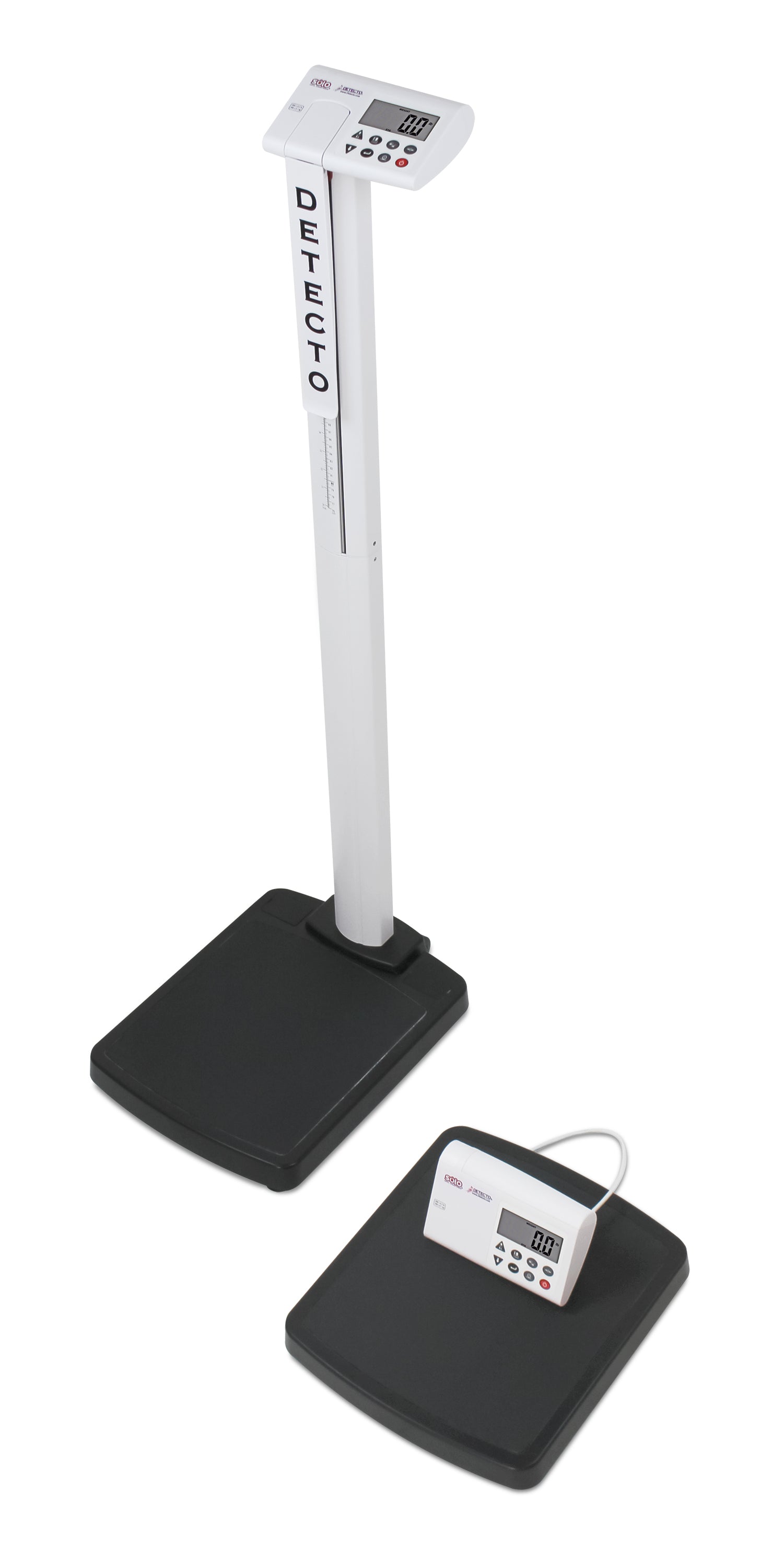 DETECTO solo® Digital Clinical Physician Scale with Height Rod