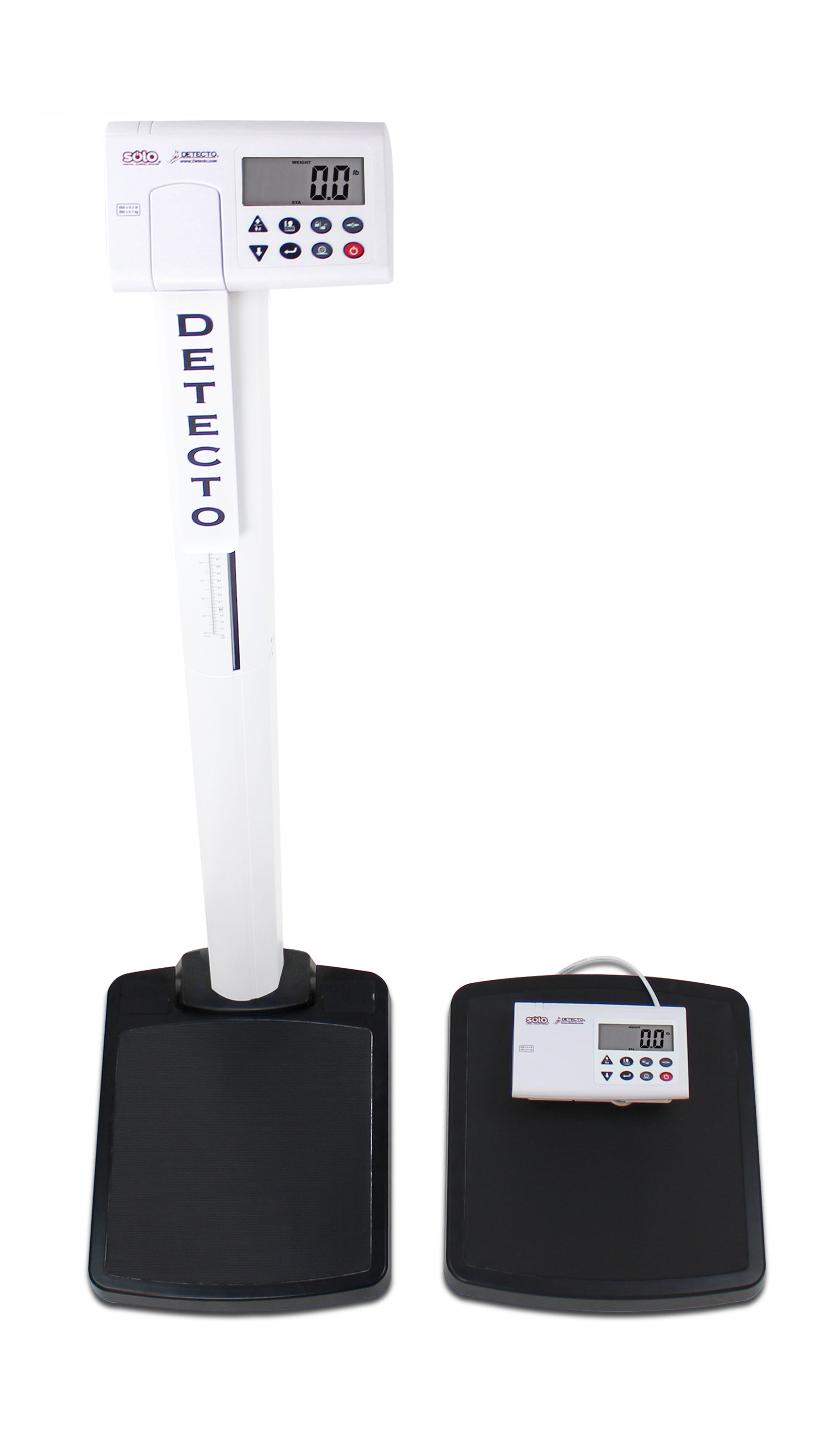 DETECTO solo® Digital Clinical Physician Scale with Height Rod