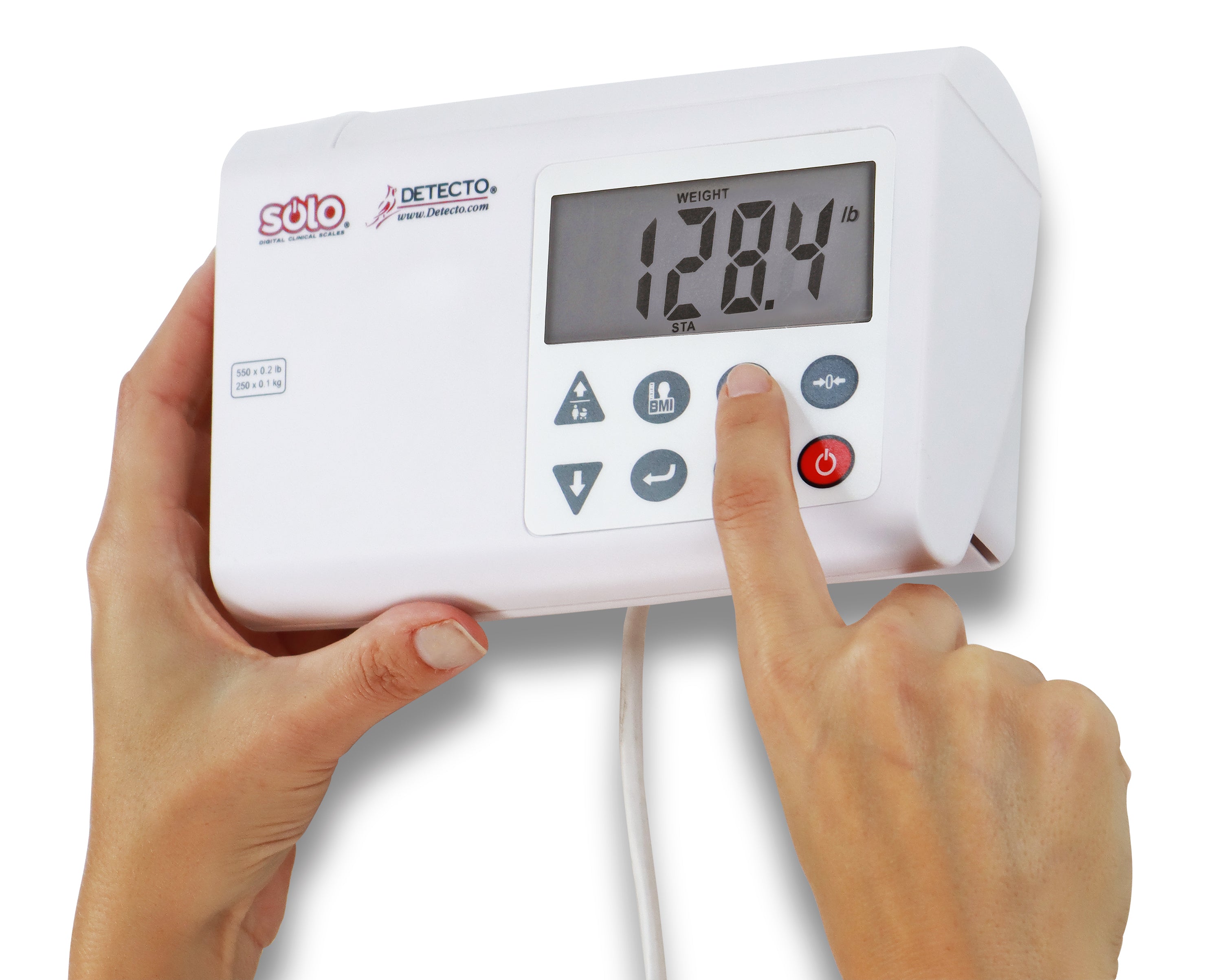 Pèse-personne numérique compacte DETECTO solo® avec indicateur déporté