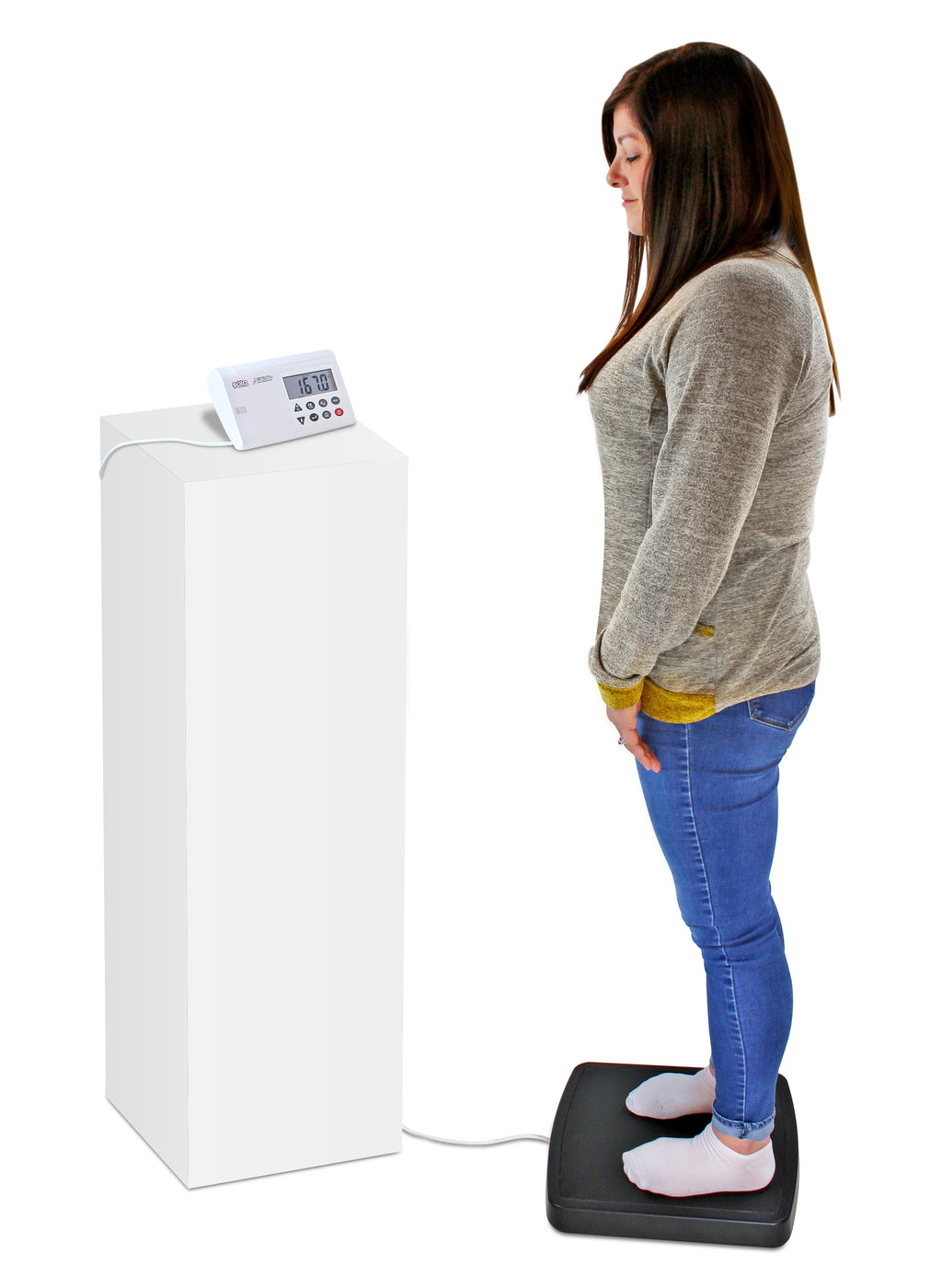 Pèse-personne numérique compacte DETECTO solo® avec indicateur déporté