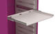 Telescopic epoxy steel shelf