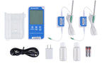 Dual-Channel WiFi & Bluetooth Digital Data Logger Kit (with Glycol Buffered Probes & NIST Certificate)