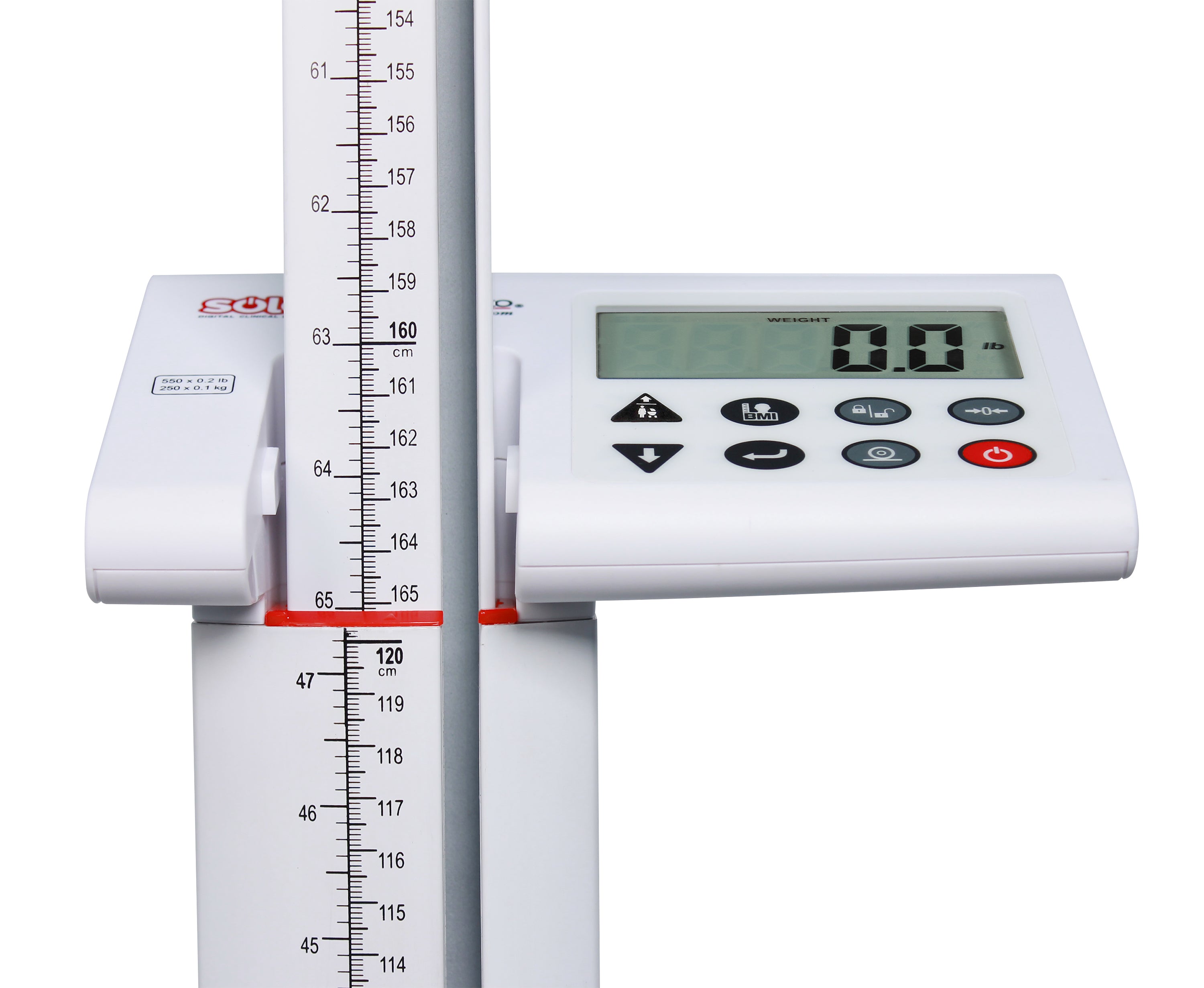 DETECTO solo® Digital Clinical Physician Scale with Height Rod
